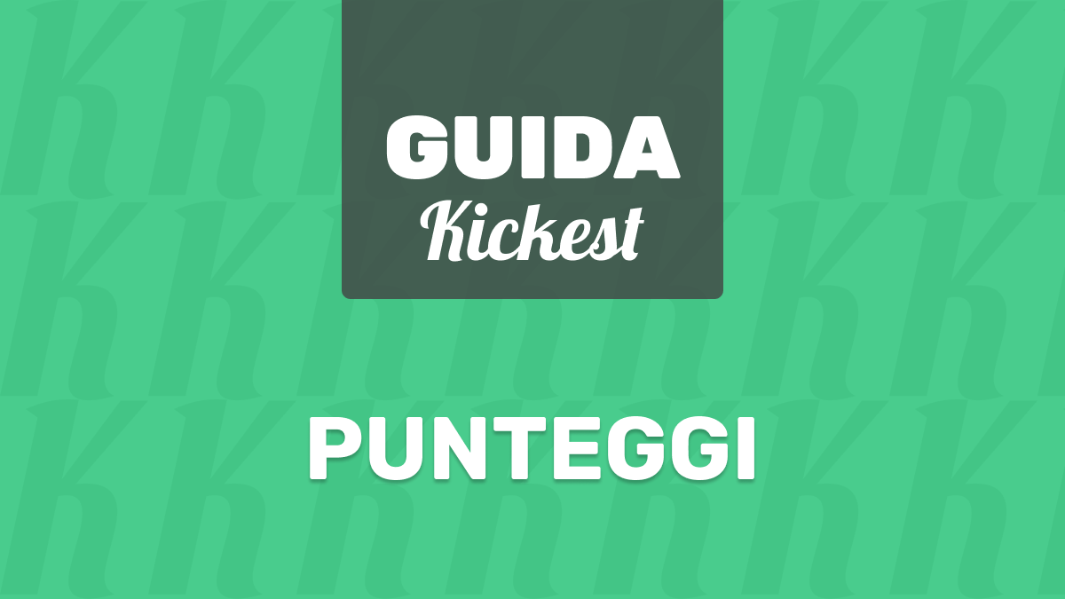 Le statistiche valide per determinare il punteggio Kickest