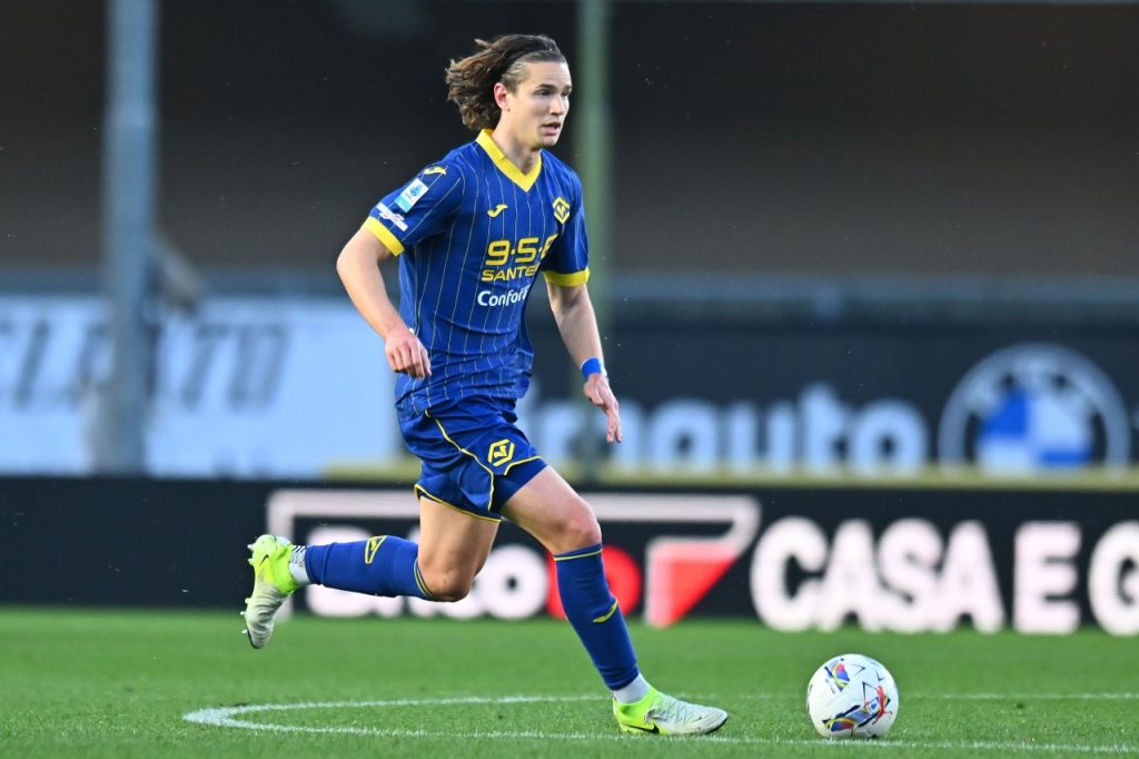 Daniele Ghilardi in maglia Verona