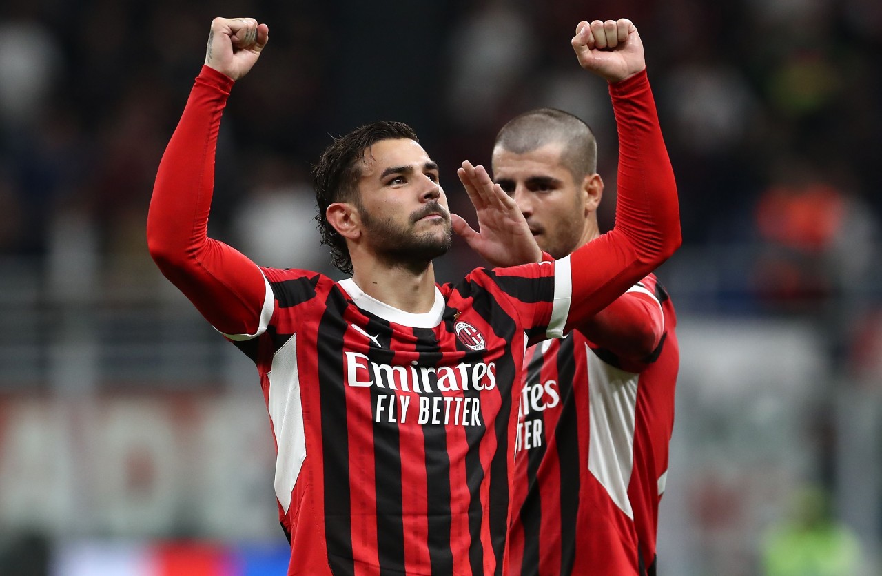 theo hernandez in maglia milan