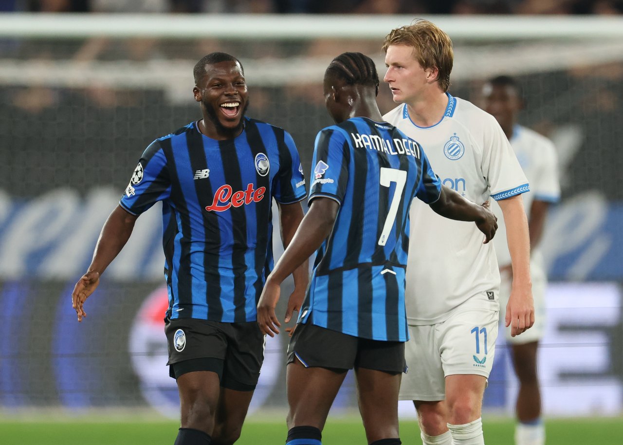 Yunus Musah in maglia Atalanta